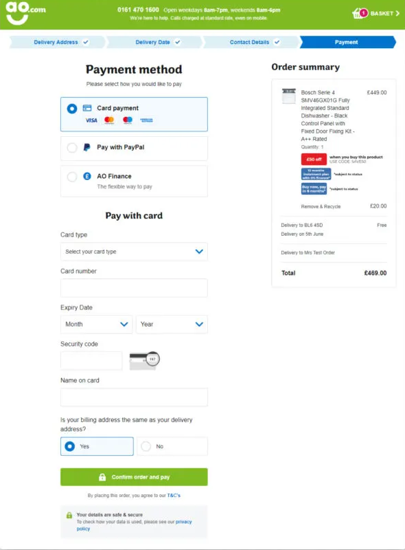 Screenshot of Centralized Payment System